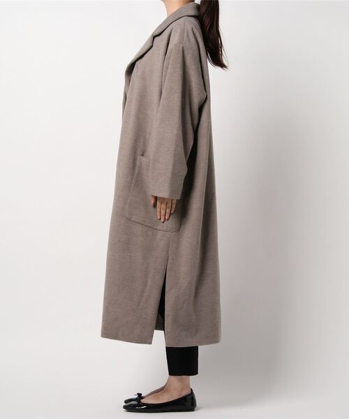 apres jour mignon（アプレジュールミニョン）の「ガウンコート【ZOZOTOWN限定アイテム】★20AW（チェスターコート・レディース・ダークブラウン/モカ/ブラウン系その他・フリー）」の12枚目の写真