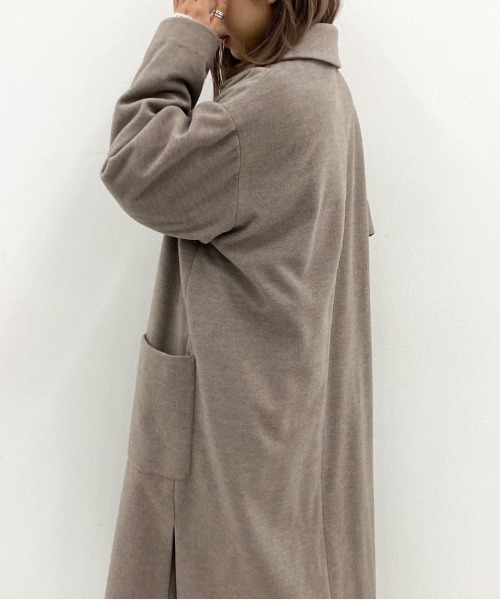 apres jour mignon（アプレジュールミニョン）の「ガウンコート【ZOZOTOWN限定アイテム】★20AW（チェスターコート・レディース・ダークブラウン/モカ/ブラウン系その他・フリー）」の22枚目の写真