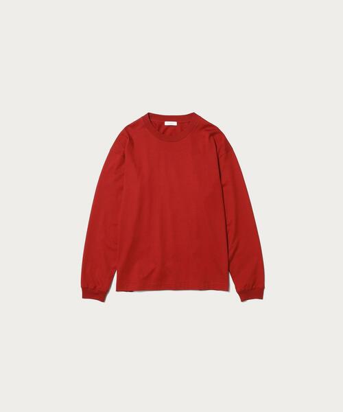 BEAUTY&YOUTH UNITED ARROWS（ビューティーアンドユースユナイテッドアローズ）の「BY ハイゲージ コットン ワイドフォルム Tシャツ（Tシャツ/カットソー・メンズ・ホワイト/ベージュ/ワインレッド/オリーブ/ネイビー・S/M/L/XL/XXL）」の6枚目の写真