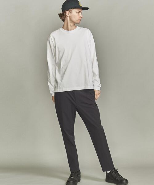 BEAUTY&YOUTH UNITED ARROWS（ビューティーアンドユースユナイテッドアローズ）の「BY ハイゲージ コットン ワイドフォルム Tシャツ（Tシャツ/カットソー・メンズ・ホワイト/ベージュ/ワインレッド/オリーブ/ネイビー・S/M/L/XL/XXL）」の15枚目の写真