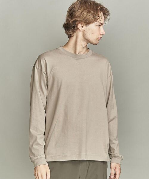 BEAUTY&YOUTH UNITED ARROWS（ビューティーアンドユースユナイテッドアローズ）の「BY ハイゲージ コットン ワイドフォルム Tシャツ（Tシャツ/カットソー・メンズ・ホワイト/ベージュ/ワインレッド/オリーブ/ネイビー・S/M/L/XL/XXL）」の17枚目の写真