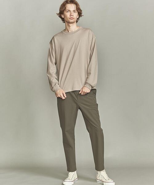 BEAUTY&YOUTH UNITED ARROWS（ビューティーアンドユースユナイテッドアローズ）の「BY ハイゲージ コットン ワイドフォルム Tシャツ（Tシャツ/カットソー・メンズ・ホワイト/ベージュ/ワインレッド/オリーブ/ネイビー・S/M/L/XL/XXL）」の18枚目の写真