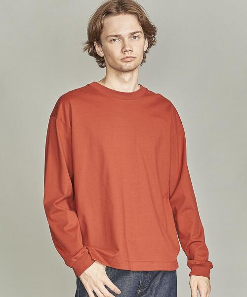 BEAUTY&YOUTH UNITED ARROWS（ビューティーアンドユースユナイテッドアローズ）の「BY ハイゲージ コットン ワイドフォルム Tシャツ（Tシャツ/カットソー・メンズ・ホワイト/ベージュ/ワインレッド/オリーブ/ネイビー・S/M/L/XL/XXL）」の20枚目の写真