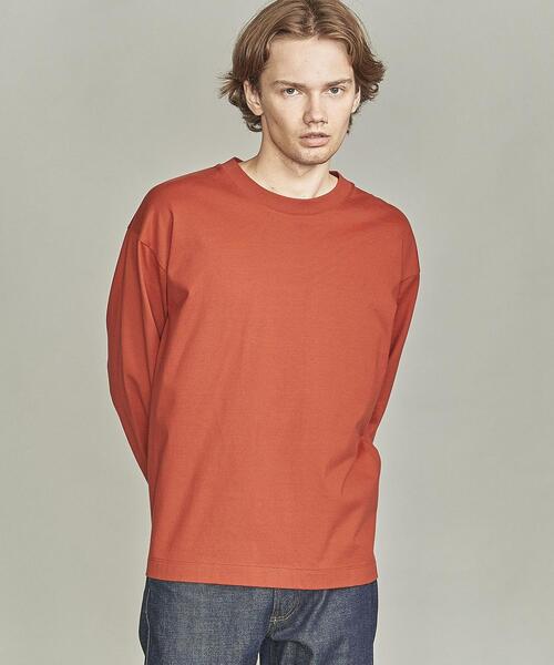 BEAUTY&YOUTH UNITED ARROWS（ビューティーアンドユースユナイテッドアローズ）の「BY ハイゲージ コットン ワイドフォルム Tシャツ（Tシャツ/カットソー・メンズ・ホワイト/ベージュ/ワインレッド/オリーブ/ネイビー・S/M/L/XL/XXL）」の21枚目の写真