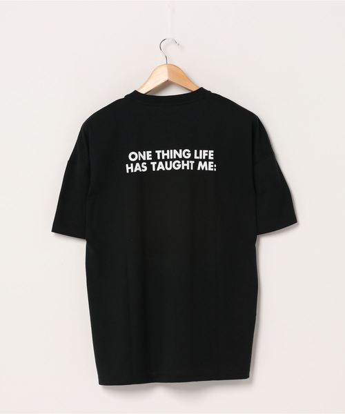 WEGO（ウィゴー）の「WEGO/フラッシュロゴビッグシルエットTシャツ（Tシャツ/カットソー・メンズ・ブラック/ホワイト・LARGE/MEDIUM）」の3枚目の写真