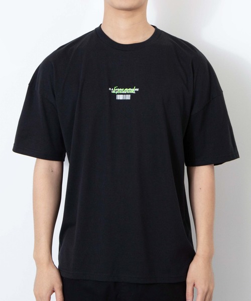 WEGO（ウィゴー）の「WEGO/フラッシュロゴビッグシルエットTシャツ（Tシャツ/カットソー・メンズ・ブラック/ホワイト・LARGE/MEDIUM）」の19枚目の写真