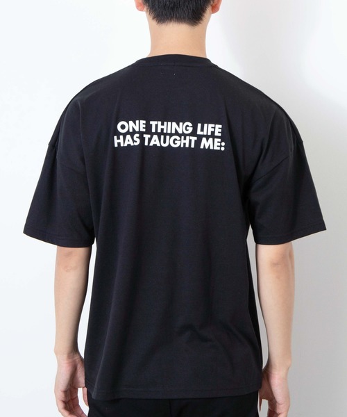 WEGO（ウィゴー）の「WEGO/フラッシュロゴビッグシルエットTシャツ（Tシャツ/カットソー・メンズ・ブラック/ホワイト・LARGE/MEDIUM）」の18枚目の写真