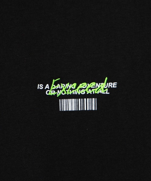 WEGO（ウィゴー）の「WEGO/フラッシュロゴビッグシルエットTシャツ（Tシャツ/カットソー・メンズ・ブラック/ホワイト・LARGE/MEDIUM）」の10枚目の写真