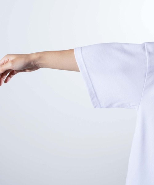 WEGO（ウィゴー）の「WEGO/フラッシュロゴビッグシルエットTシャツ（Tシャツ/カットソー・メンズ・ブラック/ホワイト・LARGE/MEDIUM）」の5枚目の写真