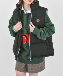KIRSH | SMALL CHERRY REVERSIBLE PADDING VEST/スモールチェリーリバーシブルベスト(ダウンベスト)
