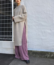 【&g'aime】ルーズシルエットロングニット