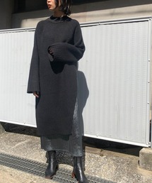 【&g'aime】ルーズシルエットロングニット