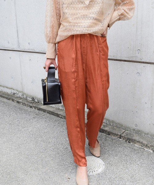 Marient（マリエント）の「ヴィンテージサテンラフPT（その他パンツ・レディース・グレー/ブルー/テラコッタ・FREE）」の14枚目の写真