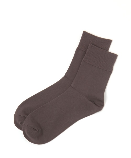 LAKOLE(ラコレ)の「ハイゲージクルーソックス / 898608(ソックス/靴下・レディース・ブラウン/ホワイト/ダークオリーブ/ベージュ/ブラック/ライトブルー/サンドグレー/スモーク/ブルー/チャコール/オレンジ/クリーム/ネイビー/ボルドー/グリーン/ライトグレー/ダークブルー・FREE)」の4枚目の写真