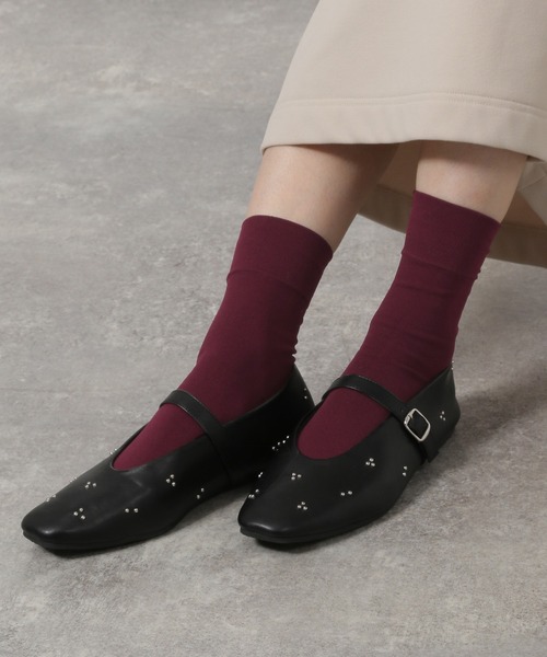 LAKOLE(ラコレ)の「ハイゲージクルーソックス / 898608(ソックス/靴下・レディース・ブラウン/ホワイト/ダークオリーブ/ベージュ/ブラック/ライトブルー/サンドグレー/スモーク/ブルー/チャコール/オレンジ/クリーム/ネイビー/ボルドー/グリーン/ライトグレー/ダークブルー・FREE)」の15枚目の写真