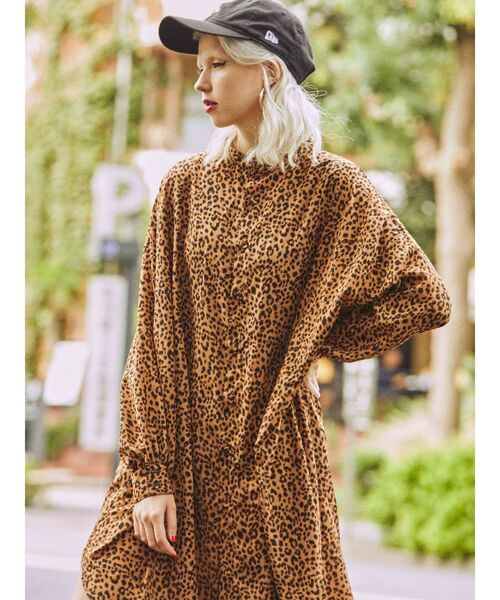 jouetie（ジュエティ）の「ノーカラービッグシャツ（シャツ/ブラウス・レディース・アイボリー/ブラック/グリーン/その他1・MEDIUM）」の4枚目の写真