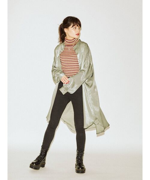 jouetie（ジュエティ）の「ノーカラービッグシャツ（シャツ/ブラウス・レディース・アイボリー/ブラック/グリーン/その他1・MEDIUM）」の17枚目の写真