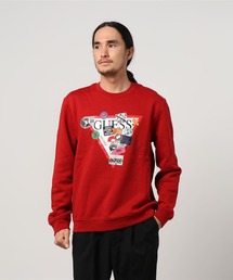 Guess | Edric Triangle Logo Crew-Neck Fleece Sweat(スウェット)