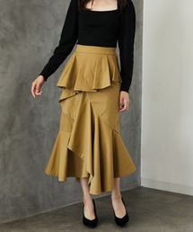 EIMY ISTOIRE | ペプラムラインラッフルマーメードスカート(スカート)