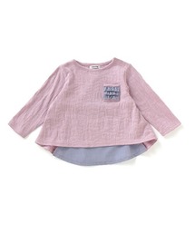 sense of wonder（センスオブワンダー）の「フラワー柄天竺ジャカード長袖ＴＥＥ（Tシャツ/カットソー・キッズ）」