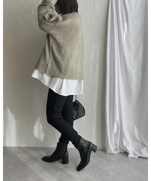 She's Closet(シーズクローゼット)の「裏起毛ウォームストレッチテーパードパンツ(その他パンツ・レディース・ブラック/ベージュ/カーキ・M/L/XL)」の13枚目の写真