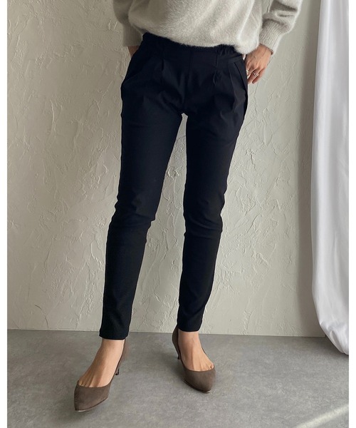 She's Closet(シーズクローゼット)の「裏起毛ウォームストレッチテーパードパンツ(その他パンツ・レディース・ブラック/ベージュ/カーキ・M/L/XL)」の22枚目の写真