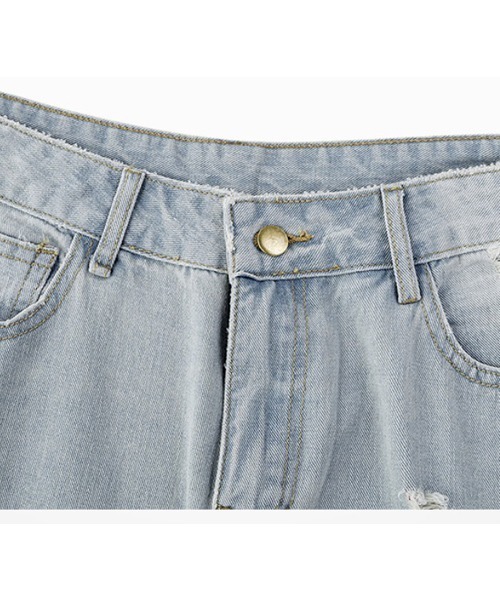 WESTBOY(ウエストボーイ)の「【WB VINTAGE】Wide Pants in Dameged Denim WBV21S07(デニムパンツ・メンズ・ブルー・M/L/XL)」の6枚目の写真