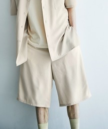 EMMA CLOTHES | 裾サイドロープ1タックワイドショーツ【EMMA CLOTHES/エマクローズ】2021SS(その他パンツ)