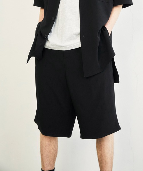 EMMA CLOTHES(エマクローズ)の「裾サイドロープ1タックワイドショーツ【EMMA CLOTHES/エマクローズ】(その他パンツ・メンズ・ブラック/ベージュ/ライラック/グレイッシュベージュ/キナリ・FREE)」の3枚目の写真