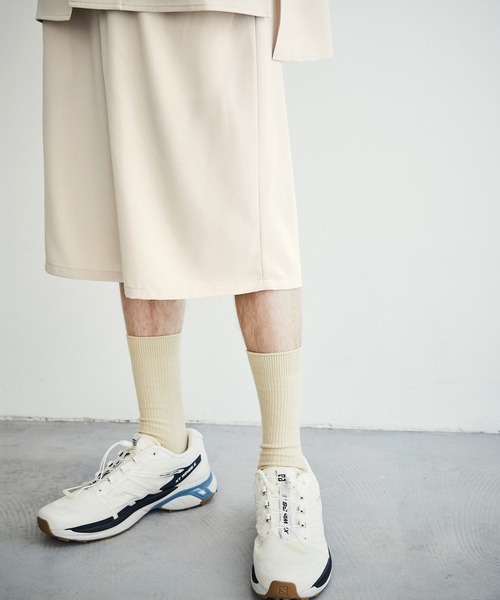 EMMA CLOTHES(エマクローズ)の「裾サイドロープ1タックワイドショーツ【EMMA CLOTHES/エマクローズ】(その他パンツ・メンズ・ブラック/ベージュ/ライラック/グレイッシュベージュ/キナリ・FREE)」の14枚目の写真