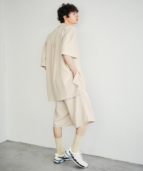 EMMA CLOTHES(エマクローズ)の「裾サイドロープ1タックワイドショーツ【EMMA CLOTHES/エマクローズ】(その他パンツ・メンズ・ブラック/ベージュ/ライラック/グレイッシュベージュ/キナリ・FREE)」の16枚目の写真