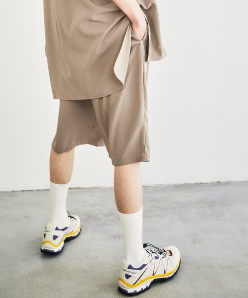 EMMA CLOTHES(エマクローズ)の「裾サイドロープ1タックワイドショーツ【EMMA CLOTHES/エマクローズ】(その他パンツ・メンズ・ブラック/ベージュ/ライラック/グレイッシュベージュ/キナリ・FREE)」の21枚目の写真