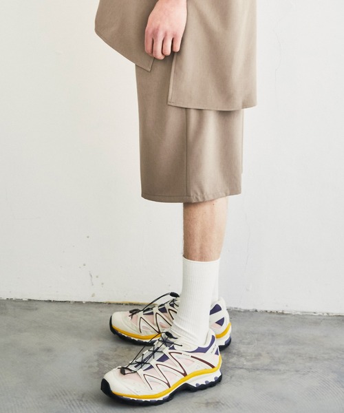 EMMA CLOTHES(エマクローズ)の「裾サイドロープ1タックワイドショーツ【EMMA CLOTHES/エマクローズ】(その他パンツ・メンズ・ブラック/ベージュ/ライラック/グレイッシュベージュ/キナリ・FREE)」の22枚目の写真