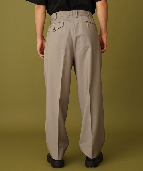 markaware（マーカウェア）の「【MARKAWARE】2TUCK COCOON FIT（スラックス・メンズ・ベージュ/グリーン・1/2）」の13枚目の写真