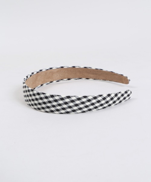 WC（ダブル シー）の「WC/ギンガムチェックカチューシャ（カチューシャ・レディース・グリーン/ライトピンク/ベージュ/ブラック・FREE）」の5枚目の写真