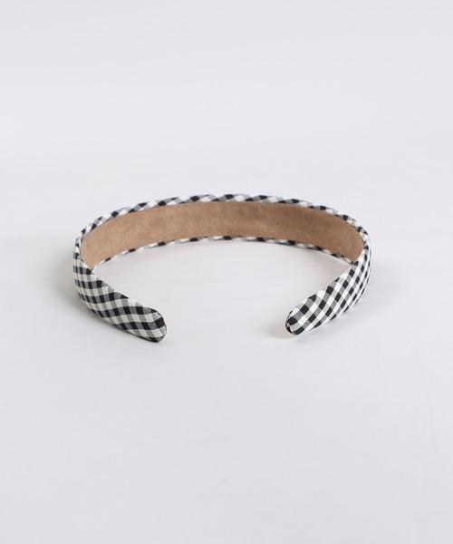 WC（ダブル シー）の「WC/ギンガムチェックカチューシャ（カチューシャ・レディース・グリーン/ライトピンク/ベージュ/ブラック・FREE）」の8枚目の写真