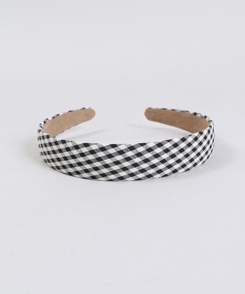 WC（ダブル シー）の「WC/ギンガムチェックカチューシャ（カチューシャ・レディース・グリーン/ライトピンク/ベージュ/ブラック・FREE）」の9枚目の写真