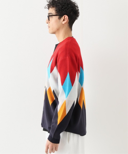 SUNNY SPORTS(サニースポーツ)の「【SUNNY SPORTS/サニースポーツ】JW別注ヴィンテージアーガイルカーディガン(カーディガン/ボレロ・メンズ・ネイビー・MEDIUM/LARGE)」の5枚目の写真