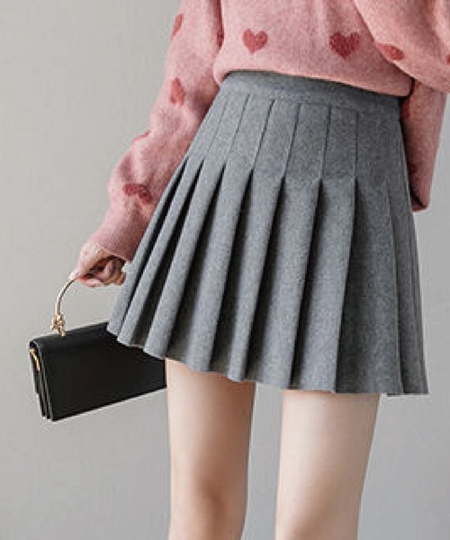 meJane（ミージェーン）の「スワンプリーツスカパン（スカート・レディース・チャコールグレー/ブラック/グレー・S/M）」の14枚目の写真