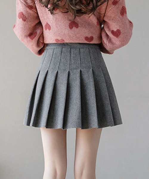 meJane（ミージェーン）の「スワンプリーツスカパン（スカート・レディース・チャコールグレー/ブラック/グレー・S/M）」の18枚目の写真