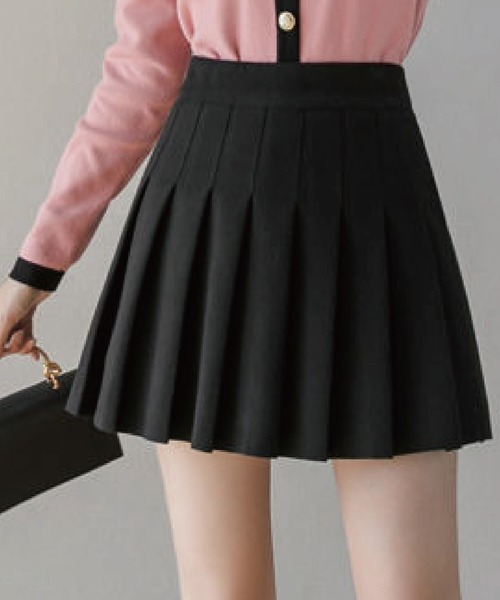 meJane（ミージェーン）の「スワンプリーツスカパン（スカート・レディース・チャコールグレー/ブラック/グレー・S/M）」の9枚目の写真