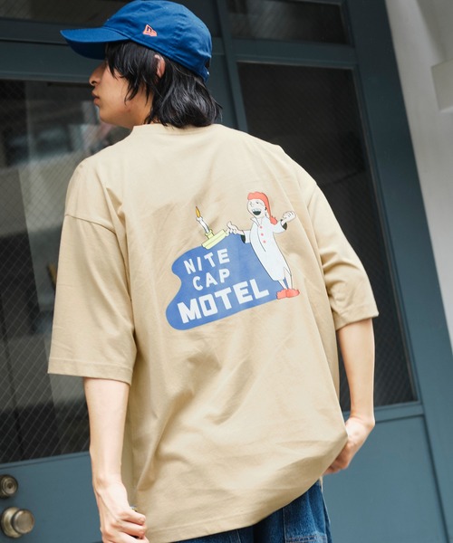 AMERICAN SHOP SIGN（アメリカンショップサイン）の「AMERICAN SHOP SIGN/アメリカンショップサイン 別注 オーバーサイズ プリント半袖カットソー（Tシャツ/カットソー・メンズ・チャコールグレー/ベージュ/オフホワイト/ホワイト系その他/グレー系その他/ベージュ系その他/ホワイト系その他2/ホワイト系その他3/グレー系その他2/グレー系その他3/ベージュ系その他2/ベージュ系その他3・M/L）」の11枚目の写真