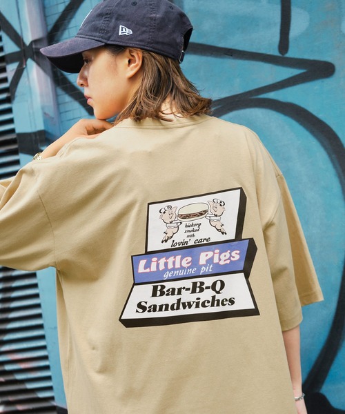 AMERICAN SHOP SIGN（アメリカンショップサイン）の「AMERICAN SHOP SIGN/アメリカンショップサイン 別注 オーバーサイズ プリント半袖カットソー（Tシャツ/カットソー・メンズ・チャコールグレー/ベージュ/オフホワイト/ホワイト系その他/グレー系その他/ベージュ系その他/ホワイト系その他2/ホワイト系その他3/グレー系その他2/グレー系その他3/ベージュ系その他2/ベージュ系その他3・M/L）」の12枚目の写真