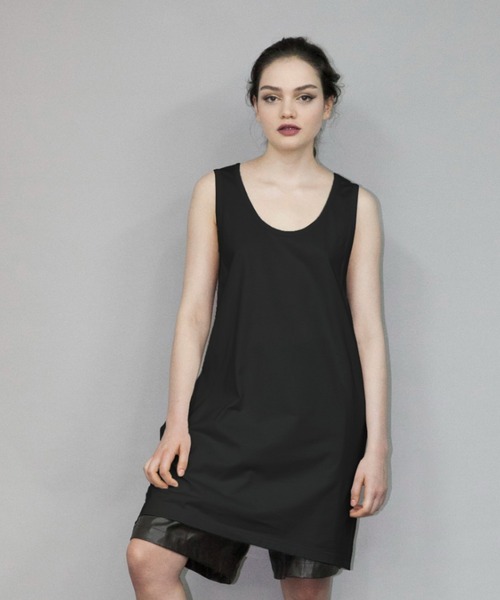 my beautiful landlet（マイビューティフルランドレット）の「【my beautiful landlet】 long tank top / free（Tシャツ/カットソー・メンズ・ブラック/ホワイト/ベージュ・FREE）」の3枚目の写真