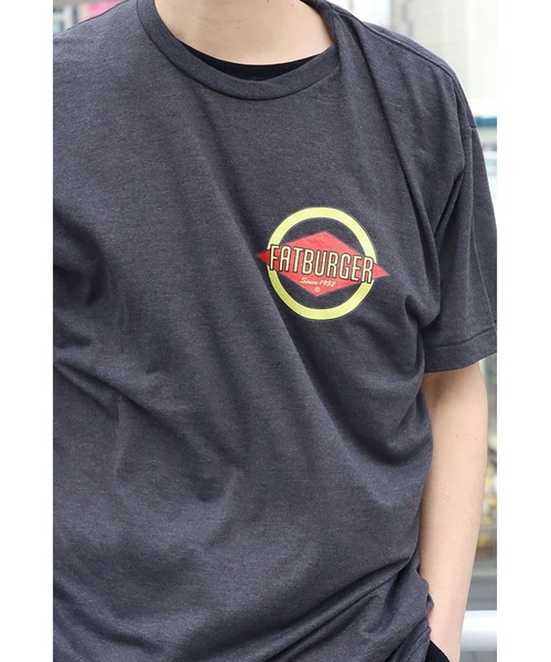 【セール】FAT BURGER/ファットバーガー FAT BURGER LOGO TEE ワンポイントロゴ 半袖Tシャツ シンプル(Tシャツ/カットソー)|ROOPTOKYO(ループトウキョウ)