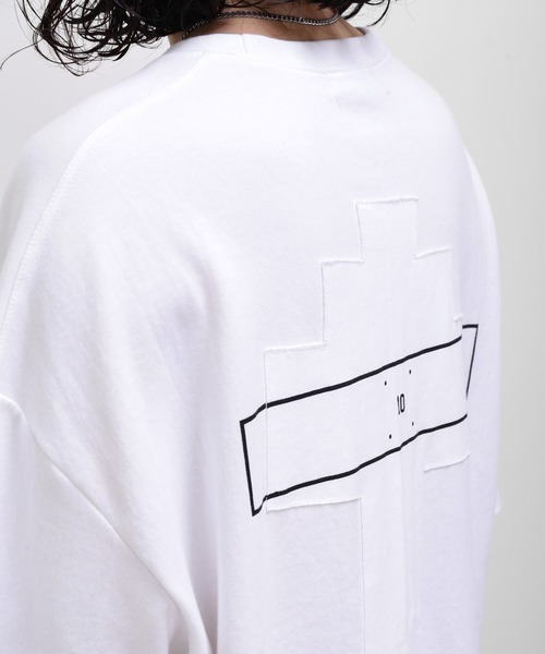 minsobi（ミンソビ）の「ビッグシルエットロングTシャツ（Tシャツ/カットソー・メンズ・ホワイト/ブラック・FREE）」の21枚目の写真