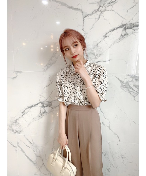 JUMELLE（ジュメロ）の「キュアブラウス（シャツ/ブラウス・レディース・ブラック/アイボリー・FREE）」の11枚目の写真