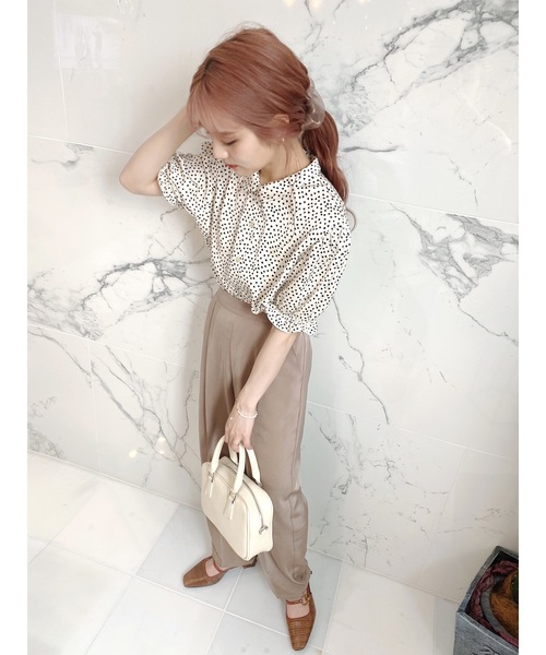 JUMELLE（ジュメロ）の「キュアブラウス（シャツ/ブラウス・レディース・ブラック/アイボリー・FREE）」の12枚目の写真