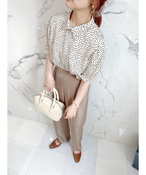 JUMELLE（ジュメロ）の「キュアブラウス（シャツ/ブラウス・レディース・ブラック/アイボリー・FREE）」の13枚目の写真