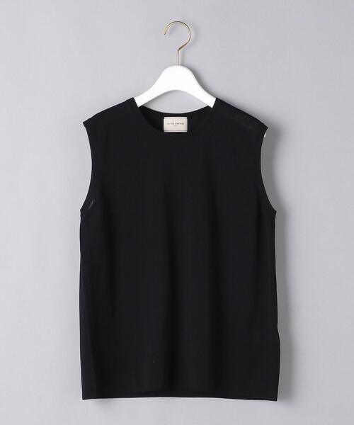 UNITED ARROWS(ユナイテッドアローズ)の「UBC ハイツイストコットン クルーネック ノースリーブニット(ニット/セーター・レディース・ホワイト/ブラック/ケリー/ダークグレー・FREE)」の13枚目の写真